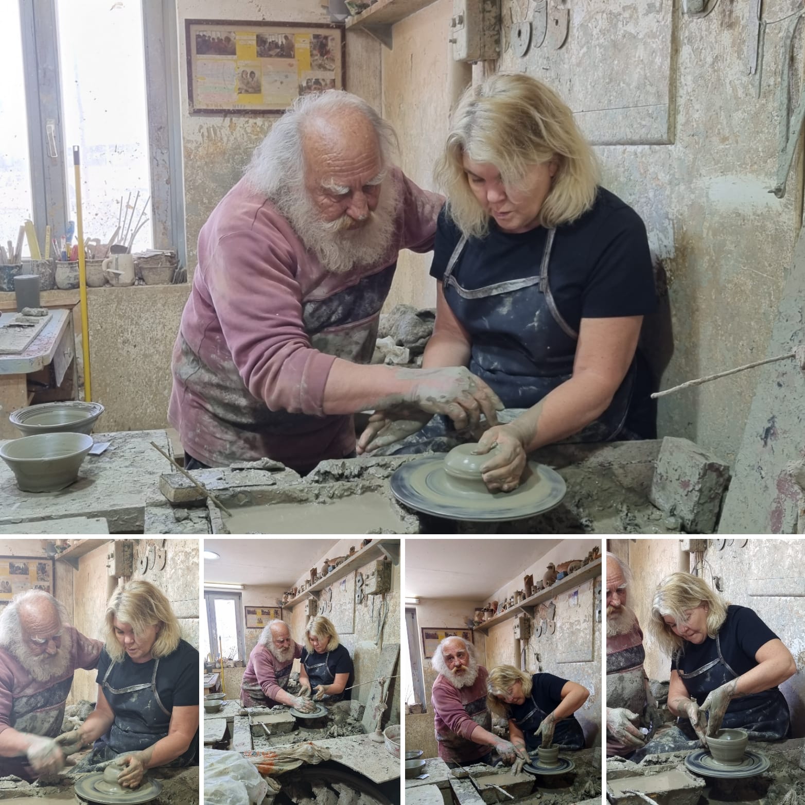 santorini pottery