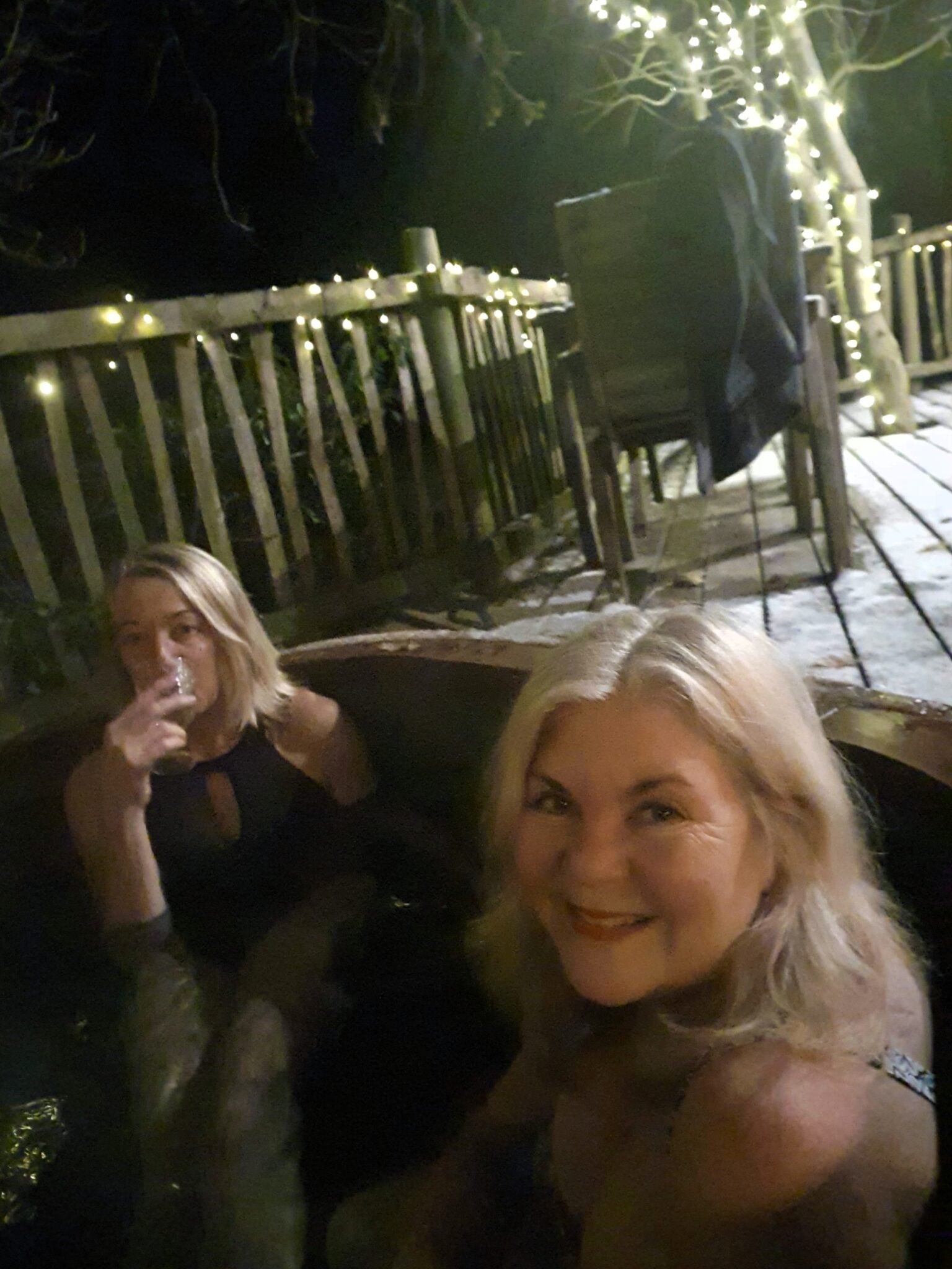 Hot tub glamping